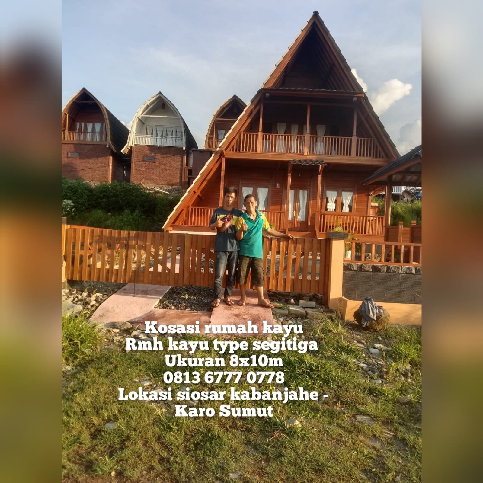 Rumah Kayu Type Segitiga