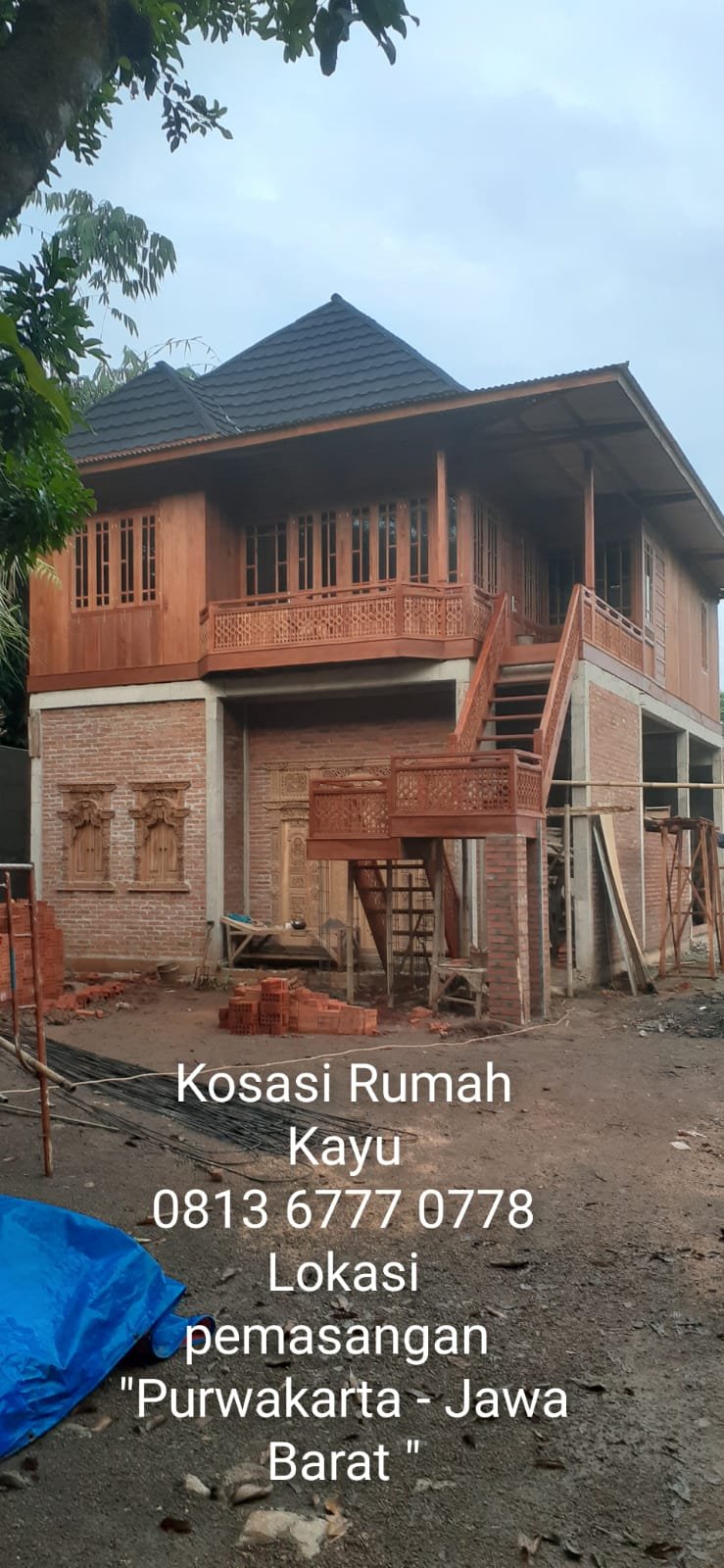 Rumah Kayu Type Limasan  Bentuk L
